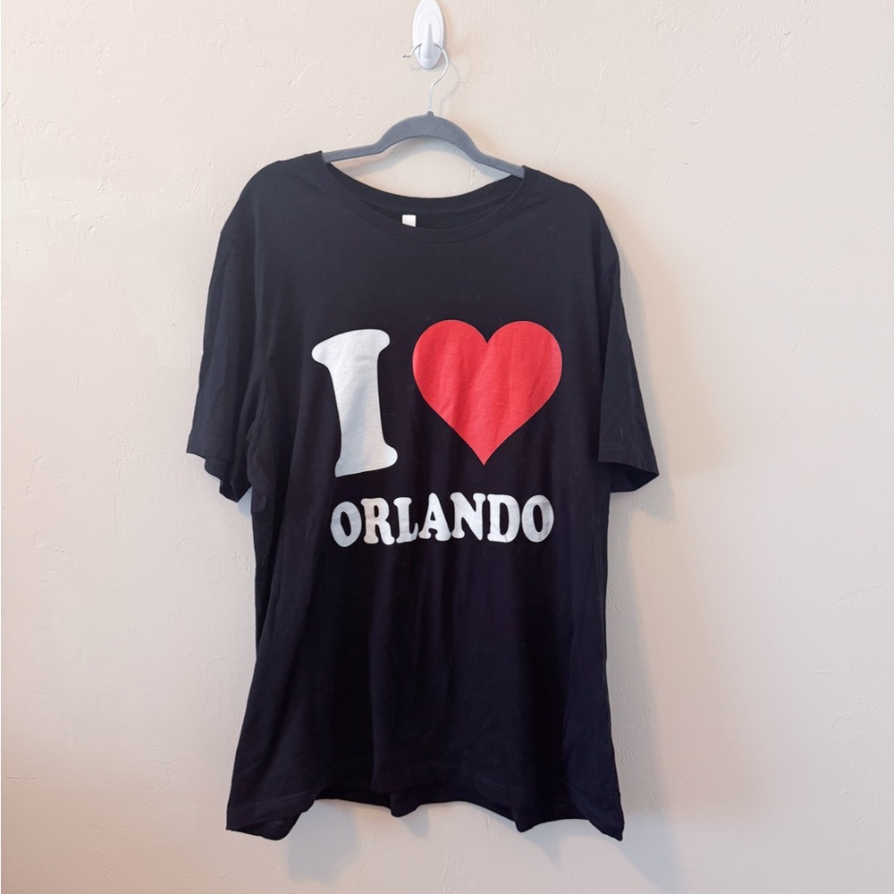 Canvas Black 'I Love Orlando' T-Shirt